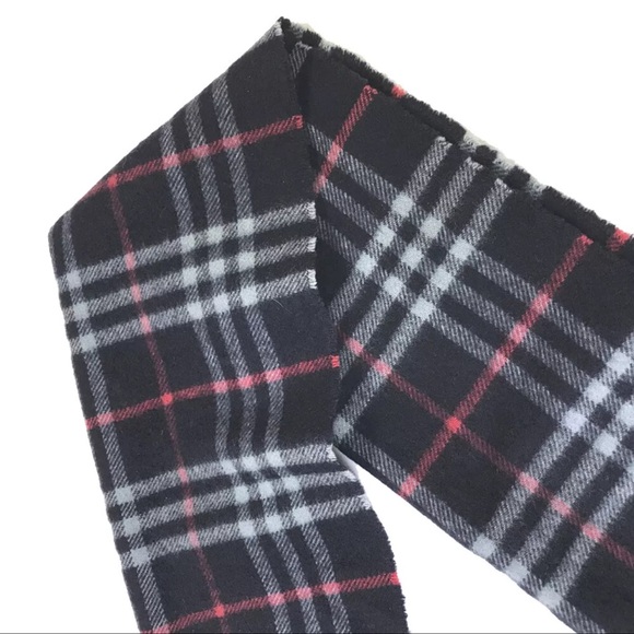 AUTH BURBERRY Nova Check 100% Cashmere Scarf